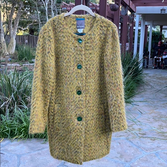 ๐บ STUNNING Vintage Spanner Canadian Multi-Colored Wool Coat Misses Size M-L!! - Picture 7 of 15